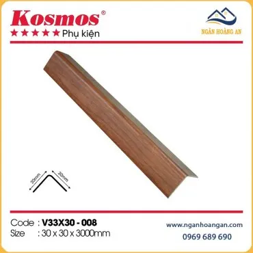 Nẹp Góc V Nhựa Giả Vân Gỗ Kosmos V33x30-008