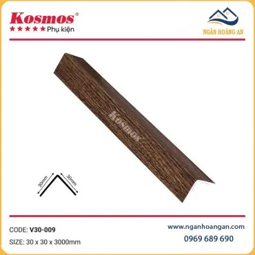 Nẹp Góc V Nhựa Giả Gỗ Kosmos V30-009