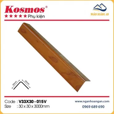Nẹp Góc V Nhựa Giả Gỗ Kosmos V33x30-015V