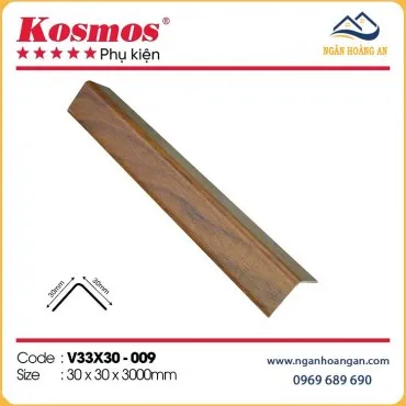 Nẹp Góc V Nhựa Giả Gỗ Kosmos V33x30-009