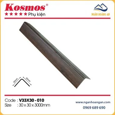 Nẹp Góc V Nhựa Giả Vân Gỗ Kosmos V33x30-010