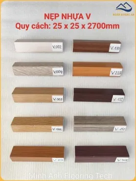 Nẹp Góc V25x25 Nhựa Giả Vân Gỗ 