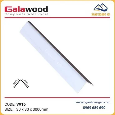 Nẹp GócV30x30 Nhựa Màu Trắng Galawood V916