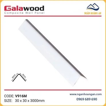 Nẹp Góc V30x30 Nhựa Màu Trắng Galawood V916M