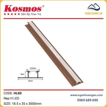 Nẹp H LED Nối Tấm Ốp Than Tre Kosmos HLED Sâm Panh