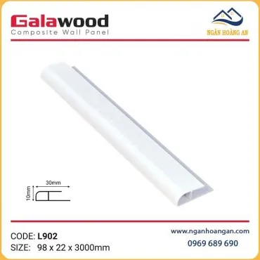 Nẹp Kết Thúc Tấm Ốp Tường Galawood L902 Màu Trắng Trơn