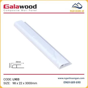 Nẹp Kết Thúc Tấm Ốp Tường Galawood L903 Màu Vân Đá Trắng
