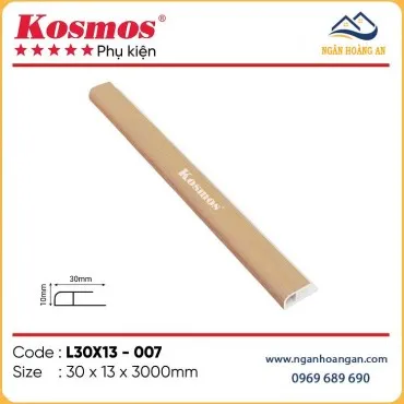 Nẹp Kết Thúc Tấm Ốp Tường Giả Gỗ Kosmos L30x13-007