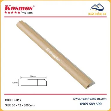 Nẹp Kết Thúc Tấm Ốp Tường Kosmos L-019 Giả Vân Gỗ