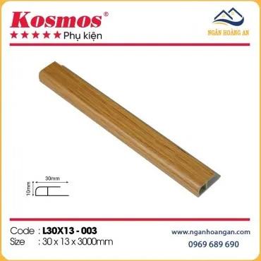 Nẹp Kết Thúc Tấm Ốp Tường Kosmos L30x13-003 Giả Vân Gỗ