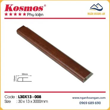Nẹp Kết Thúc Tấm Ốp Tường Kosmos L30x13-008 Giả Vân Gỗ