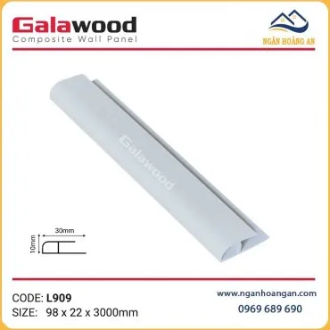 Nẹp Kết Thúc Tấm Ốp Tường Màu Trắng Galawood L909