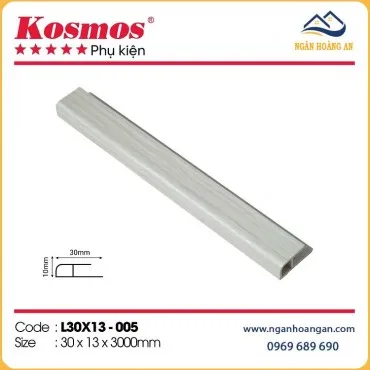 Nẹp Kết Thúc Tấm Ốp Tường Màu Trắng Kosmos L30x13-005