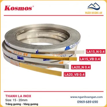 Nẹp La Trang Trí Inox 201 Có Keo Sẵn 1.5cm
