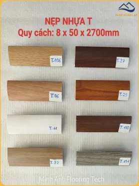 Nẹp Nhựa T Nối Sàn Nhựa Giả Gỗ