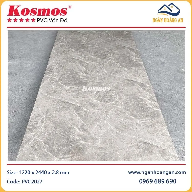 Ốp Tường PVC Giả Vân Bê Tông Kosmos PVC2027 Ốp Tường PVC Giả Vân Bê Tông Kosmos PVC2027