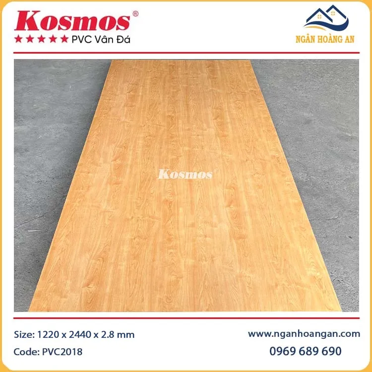 Ốp Tường PVC Giả Vân Đá Kosmos PVC2018 Màu Vân Gỗ Ốp Tường PVC Giả Vân Đá Kosmos PVC2018 Màu Vân Gỗ