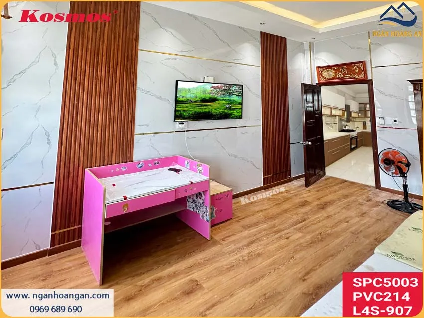 Tấm PVC Giả Đá Vân Đá Tự Nhiên Sang Trọng Cho Nhà Ở