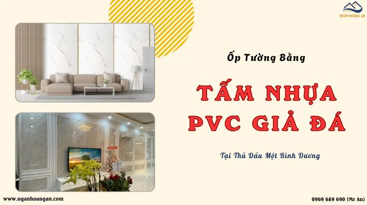 Ốp Tường Bằng Tấm PVC Giả Đá Bền, Đẹp 
