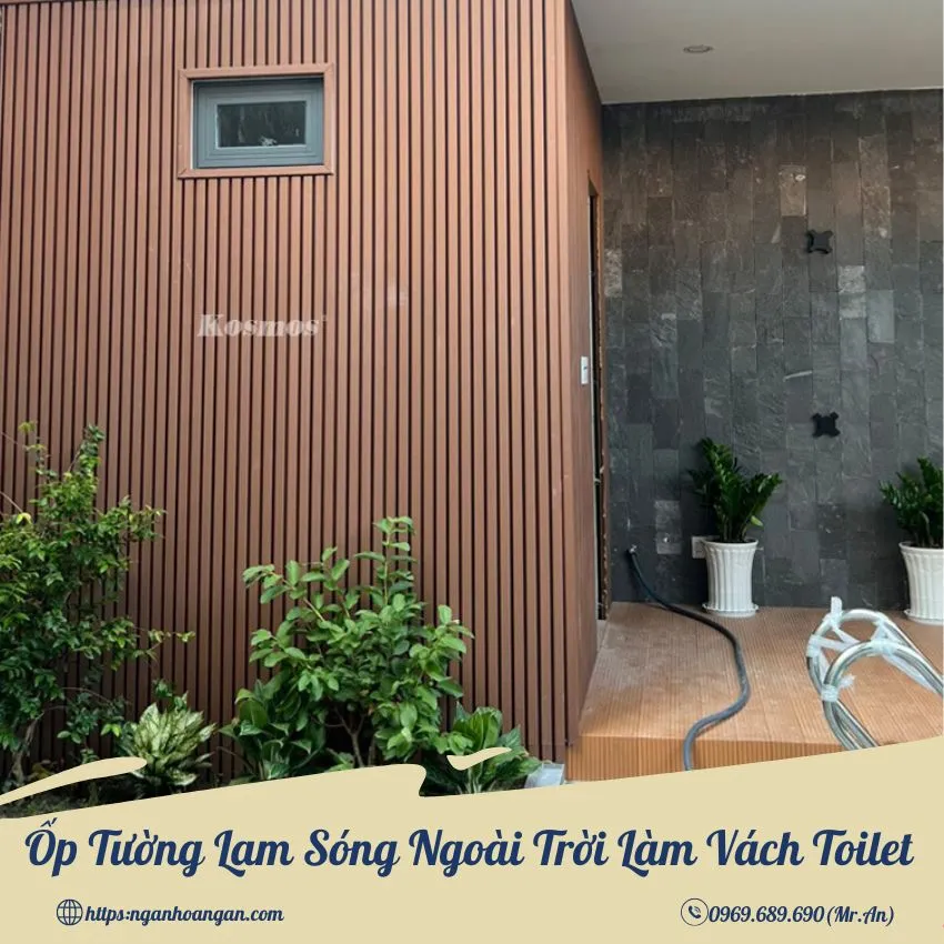 Ốp Tường Lam Sóng Ngoài Trời Làm Vách Toilet Ốp Tường Lam Sóng Ngoài Trời Làm Vách Toilet
