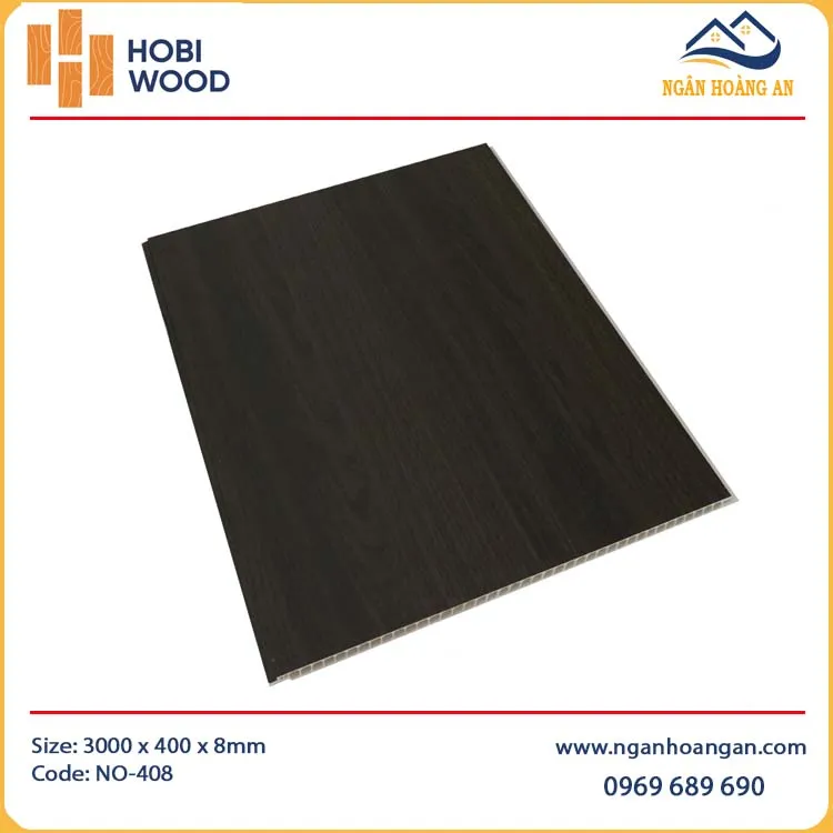 Ốp Tường Ốp Trần Nano Giả Gỗ HobiWood NO-408