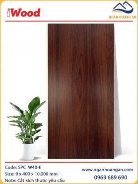 Ốp Tường Ốp Trần Nano Giả Gỗ iWood W40-E
