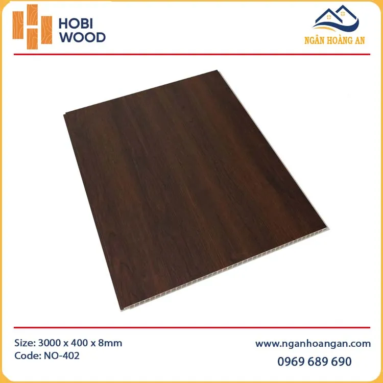 Ốp Tường Ốp Trần Nano Giả Vân Gỗ HobiWood NO-402