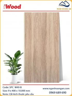 Ốp Tường Ốp Trần Nano Giả Vân Gỗ iWood W40-B