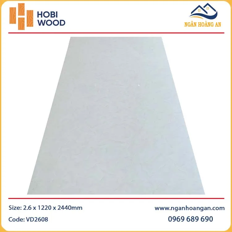 Tấm Nhựa Ốp Tường PVC Giả Vân Đá HobiWood VD2608