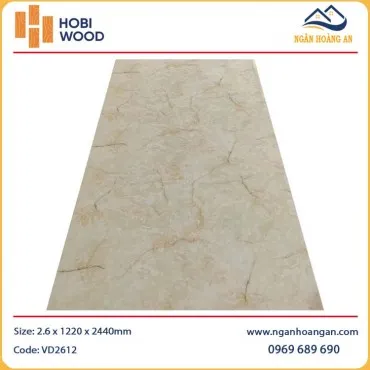 Ốp Tường PVC Giả Vân Đá HobiWood VD2612