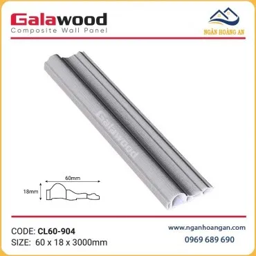 Phào Chỉ Lệch Trang Trí Galawood CL60-904 Giả Vân Vải