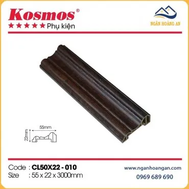 Phào Chỉ Lệch Trang Trí Kosmos CL50x22-010 Giả Vân Gỗ