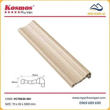 Phào Chỉ Lệch Trang Trí Kosmos VC70X30-001 Giả Gỗ