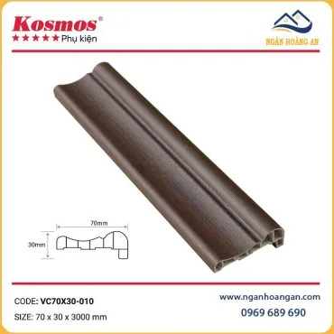 Phào Chỉ Lệch Trang Trí Kosmos VC70X30-010 Giả Vân Gỗ