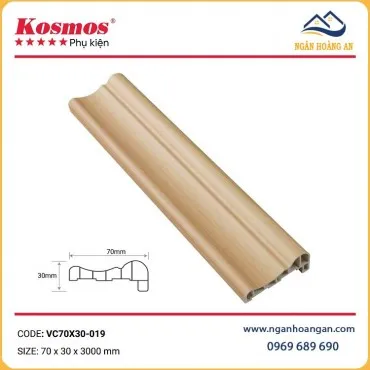 Phào Chỉ Lệch Trang Trí Kosmos VC70X30-019 Giả Vân Gỗ