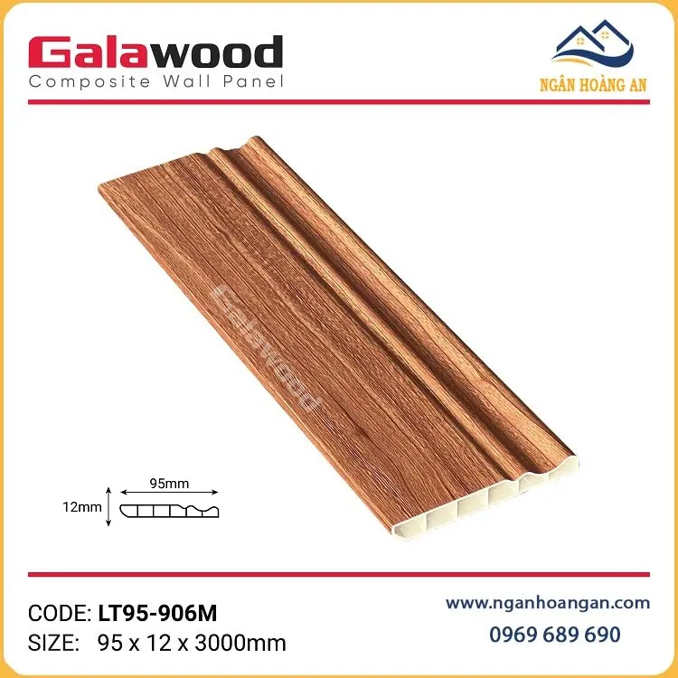 Phào Chỉ Len Chân Tường Galawood LT95-906M Vân Gỗ Phào Chỉ Len Chân Tường Galawood LT95-906M Vân Gỗ