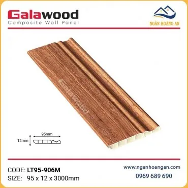 Phào Chỉ Len Chân Tường Galawood LT95-906M Vân Gỗ