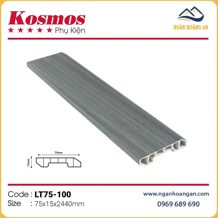 Phào Chỉ Len Chân Tường Kosmos LT50x22-100 Vân Vải Phào Chỉ Len Chân Tường Kosmos LT50x22-100 Vân Vải