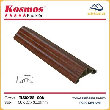 Phào Chỉ Lưng Tường Trần Kosmos TL50x22-008 Giả Vân Gỗ