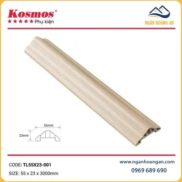 Phào Chỉ Lưng Tường Trần Kosmos TL55x23-001 Giả Vân Gỗ
