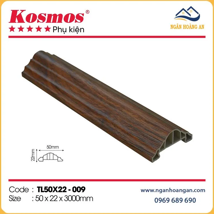 Phào Chỉ Lưng Tường Trần Tường Kosmos TL50x22-009 Giả 