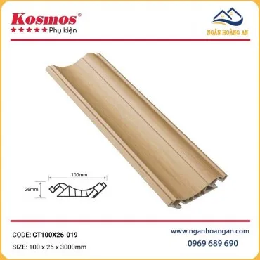 Phào Cổ Trần Nhựa Giả Vân Gỗ Kosmos CT100x26-019