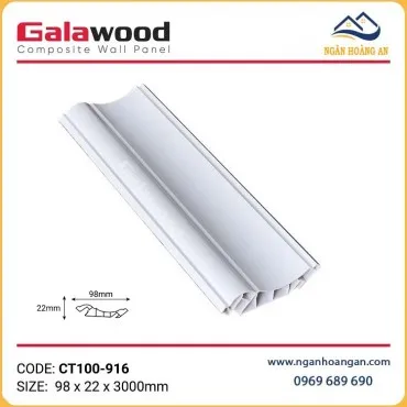 Phào Cổ Trần Nhựa Màu Trắng Trơn Galawood CT100-916