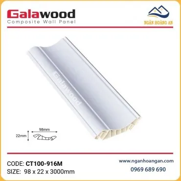 Phào Cổ Trần Nhựa Màu Trắng Trơn Galawood CT100-916M
