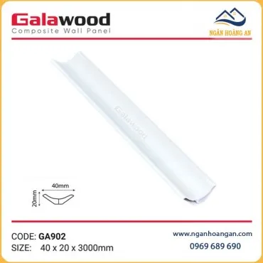 Phào Góc Âm Galawood GA902 Màu Trắng Trơn