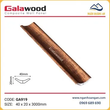 Phào Góc Âm Galawood GA919 Nhựa Giả Gỗ