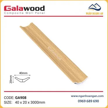 Phào Góc Âm Galawood GA908 Nhựa Giả Gỗ