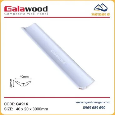 Phào Góc Âm Galawood GA916 Màu Trắng Trơn