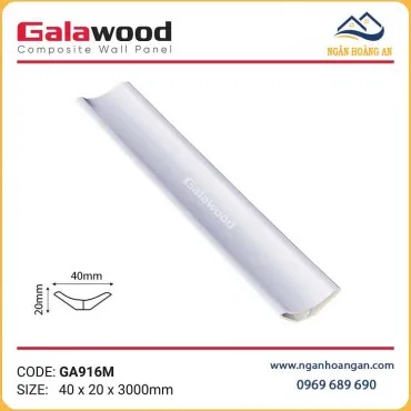 Phào Góc Âm Galawood GA916M Màu Trắng Trơn