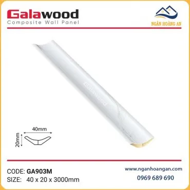 Phào Góc Âm Giả Vân Đá Galawood GA903M Trắng Vân Đá